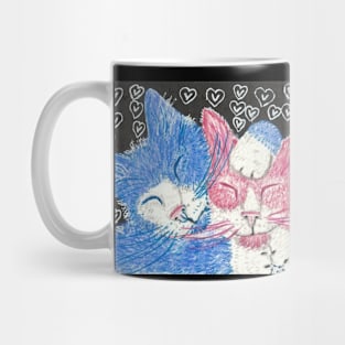 cat hugs Mug